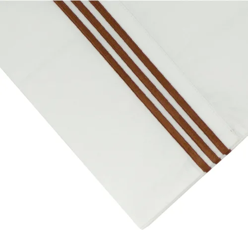 Miniatura 8 de Pointehaven Funda de almohada bordada de algodón egipcio de 300 hilos (negro, estándar)