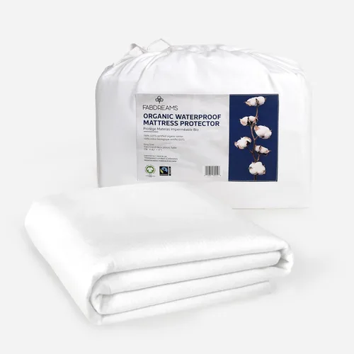 Miniatura 9 de FABDREAMS Protector de colchón acolchado orgánico tamaño Twin Almohadilla de colchón Funda de colchón Naturalmente transpirable Sin ruido