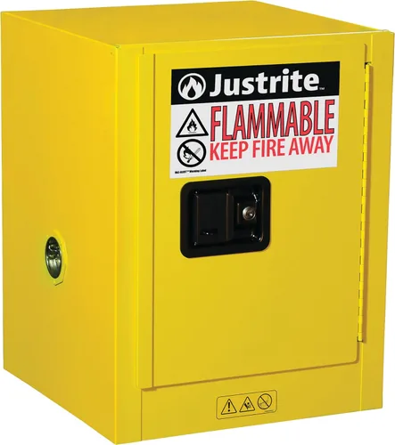 Miniatura 20 de Justrite 890200 - Gabinete para almacenamiento de seguridad, de tamaño pequeño, para almacenar productos inflamables, manual, con 1 puerta, de acero