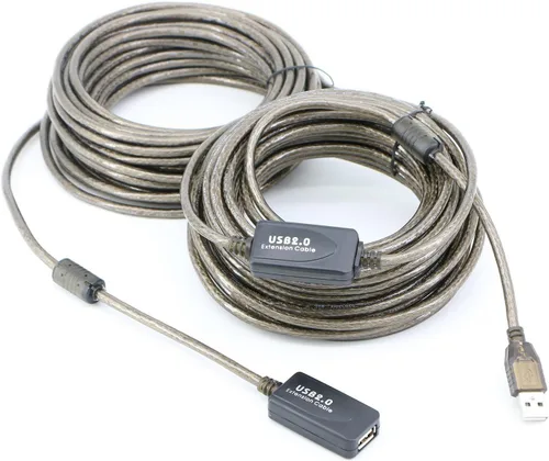 Miniatura 9 de Cable de extensión USB 2.0 A macho a hembra de alta velocidad 480 Mbps (30 pies)