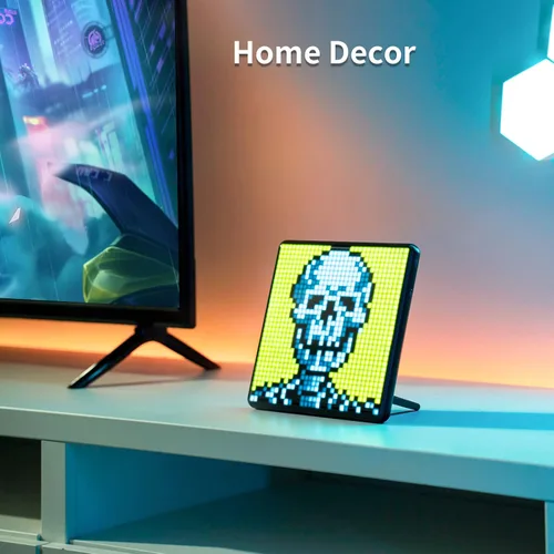 Miniatura 5 de Divoom Pixoo-64+Pixoo-Max, marco digital WiFi Pixel Cloud con control de aplicación, marco de pantalla LED de 64 x 64 pulgadas para decoración
