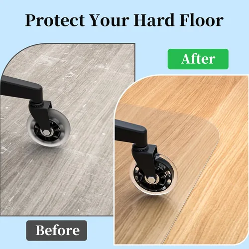 Miniatura 5 de Tonaus Alfombrilla para Silla de Suelo Duro Alfombrilla para Silla de Oficina Alfombrillas para Escritorios Grande 48"×36" (3'x4'), Protector