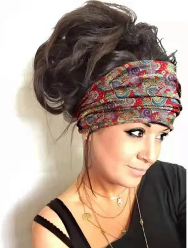 Miniatura 66 de K-Elewon Paquete de 3 diademas elásticas anchas para mujer, bandas para el cabello para yoga, deportes