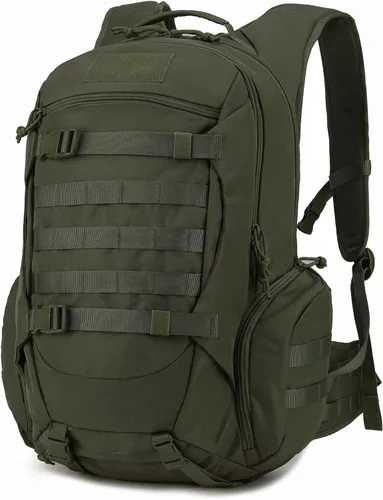 Mardingtop 28L/35L mochilas tácticas Molle senderismo mochilas para acampar senderismo militar viajes motocicleta, Verde militar, 35 L