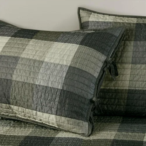 Miniatura 6 de Madison Park Ridge - Juego de funda para sofá cama, diseño reversible con estampado de espiga a cuadros estilo cabaña rústica, ropa de cama de lujo