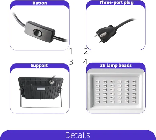 Miniatura 6 de Impresora 3D Resina UV Curado Ligh para SLA/DLP/LCD Curado 3D, con soporte giratorio de 180°, lámpara UV de 405 nm para curar Eesin fotosensible