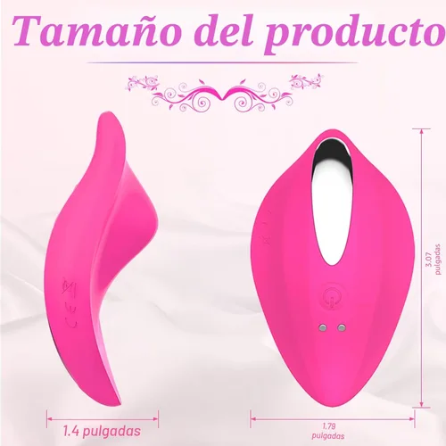 Miniatura 5 de Vibradores de Bragas Portátiles Juguetes Sexuales para Adultos para Mujeres o Parejas, Mini Vibrador de Clítoris con Control Remoto con 12 Modos