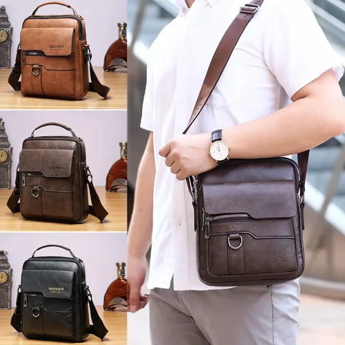 Miniatura 3 de Bolsa de mensajero para hombre, de piel sintética, bolsa de hombro, bolsa de viaje, bolso de hombre, bolso casual, bolsa de mano con personalidad