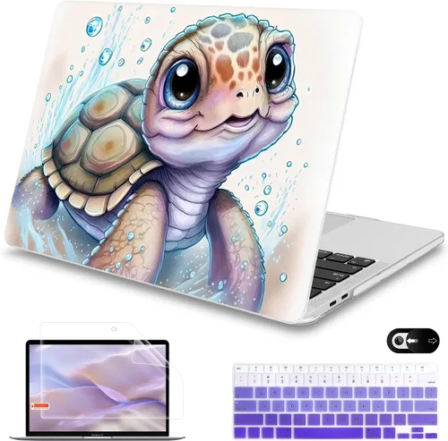 Miniatura 15 de Mektron para MacBook Air 13 Funda A1466/A1369 (versión 2010-2017), cubierta rígida de plástico con fijación a presión para MacBook Air 13.3 pulgadas