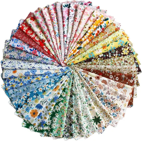 Miniatura 13 de Paquetes de retazos para acolchado de 5 pulgadas, cuadrados de tela precortada de 5''x5'', liquidación de tela de algodón para acolchado, 42