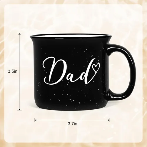 Miniatura 7 de YHRJWN Juego de tazas para padres nuevos, regalos para mamá y papá para parejas, perfecto para el día de la madre, día del padre y Navidad, 15 onzas