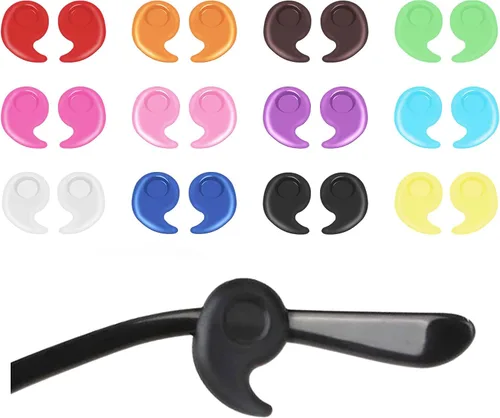Miniatura 7 de SooGree Agarre de silicona para gafas, retenedor de manga con punta de patilla, retenedores antideslizantes para gafas para niños y adultos