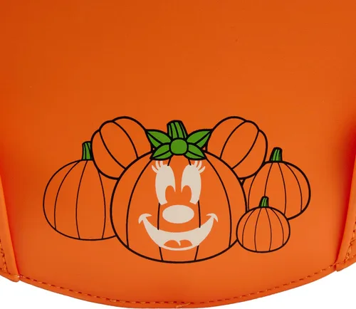Miniatura 4 de Loungefly Disney Glow FACE Minnie Pumpkin Mini Mochila