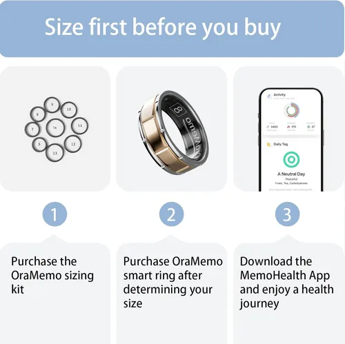 Miniatura 2 de Kit de tallas 1.0, tamaño antes de comprar el anillo inteligente, 9 tamaños de tamaño 6 a 14, solo medición precisa para Smart Ring 1.0