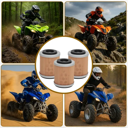 Miniatura 7 de KN142 - Filtro de aceite compatible con Yamaha YFM350 YFP350 YFM350X Warrior YFM350FW YFM400 Big Bear Wolverine YZ426F YZ250 YZ400F Reemplazar HF142