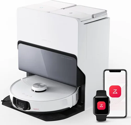 Miniatura 12 de roborock Qrevo - Combo de aspiradora y trapeador de robot delgado, 3.2 in, tecnología de detección 3D, reconocimiento avanzado de obstáculos