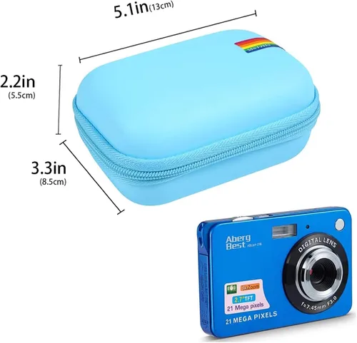 Miniatura 2 de Leayjeen Funda para Cámara Digital Compatible con AbergBest 21 Megapíxeles 2.7" LCD/Kodak Pixpro/Canon PowerShot ELPH 180/190/Sony DSCW800/DSCW830