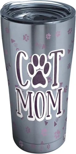 Miniatura 10 de Tervis Traveler - Vaso aislado de triple pared con diseño de gato para mamá mantiene las bebidas frías y calientes, 20 onzas, acero inoxidable