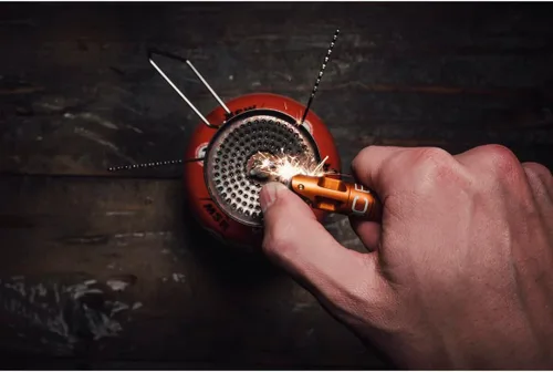 Miniatura 3 de Exotac nanoSPARK - Arrancador de fuego ultracompacto con operación con una sola mano, rueda de pedernal de alto rendimiento y compartimento de Gris
