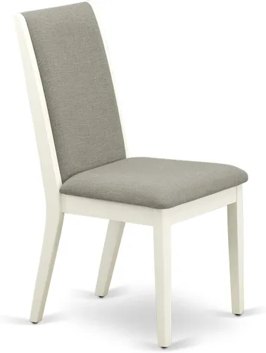 Miniatura 6 de East West Furniture BOLA3-WHI-06 - Juego de comedor de 3 piezas para espacios pequeños que contiene una mesa de cocina redonda y 2 sillas de comedor