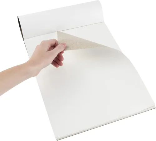 Miniatura 5 de Centurion Almohadilla de lino imprimada al óleo de lujo de 12 x 16 pulgadas, 10 hojas por bloc – 11 oz. Sin páginas que se corren, ligera, fácil