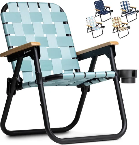 Miniatura 8 de GoSports WOVN - Silla de playa tipo mochila – 9 estilos disponibles – Silla de camping plegable de primera calidad Lido