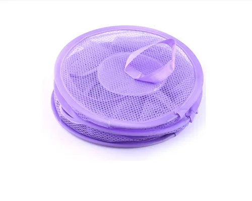 Miniatura 4 de Organizador de bolsas de malla para ahorrar espacio, 3 compartimentos, cesta de almacenamiento de juguetes para habitación de los niños, 3