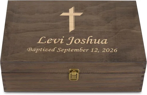 Miniatura 18 de Caja de Recuerdos de Madera Personalizada con Grabado Personalizado Caja de Memoria de Aventura para Parejas Recuerdos de Viaje Fotos Cartas - Cajas