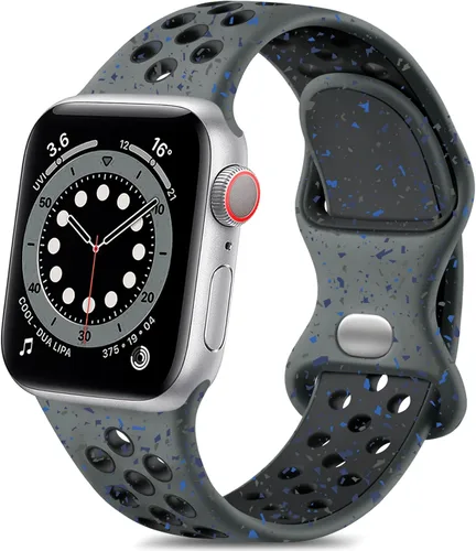 Miniatura 14 de Lerobo - Bandas deportivas compatibles con Apple Watch Band de 40 mm, 41 mm, 38 mm y 42 mm para Series 11, 10 para mujeres y hombres, suaves bandas