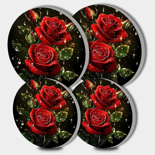 Miniatura 15 de Banksy Fundas para Quemadores de Estufa Eléctrica, Juego Divertido de 4 Redondos de 8 Pulgadas y 10 Pulgadas, Cubierta de Metal para Gas, Ojos
