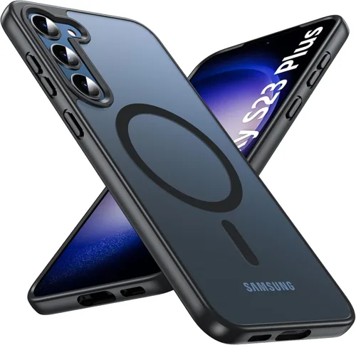 Miniatura 9 de OWKEY Funda magnética para Samsung Galaxy S23 de 6.1 pulgadas, para Magsafe con protector de pantalla, protección de grado militar, a prueba