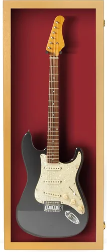 Miniatura 12 de PENNZONI Vitrina para guitarra eléctrica, estuche acrílico para guitarra eléctrica, soporte de pared, estuche de pared para guitarra hecha de marco