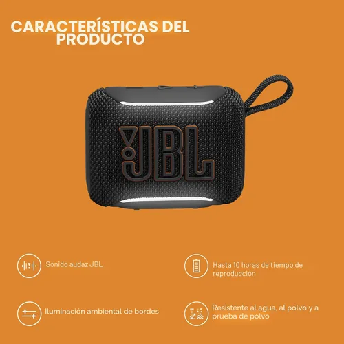 Miniatura 3 de JBL Go 5 - Altavoz ultraportátil impermeable y a prueba de caídas con sonido legendario JBL e iluminación ambiental de borde, emparejamiento estéreo