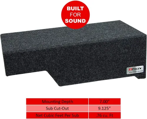 Miniatura 2 de Bbox - Caja de subwoofer sellada de 10 pulgadas – Cajas de subwoofer selladas Accu-Tuned – Caja de subwoofer que mejora la calidad de audio, sonido