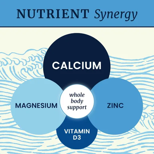 Miniatura 3 de Suplemento de Calcio, Magnesio, Zinc y D3 Huesos Fuertes, Dientes Saludables y Apoyo Inmune Calcio Citrato, Magnesio y Zinc con Vitamina D3