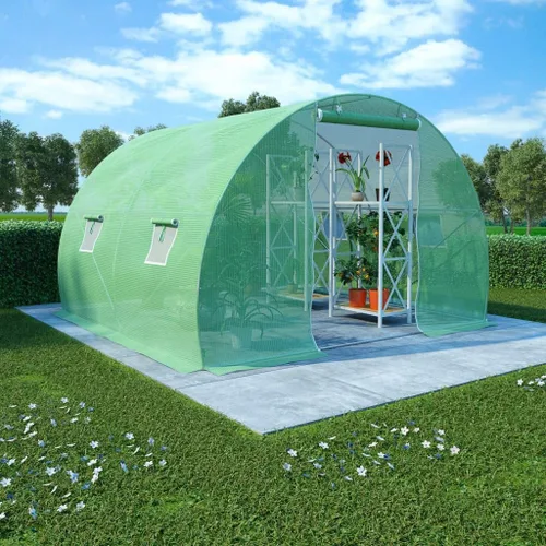Miniatura 4 de vidaXL Invernadero, marco frío para jardín, patio, patio, césped, casa verde para cultivo de plantas, invernadero al aire libre
