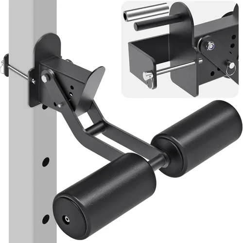 Miniatura 15 de Nordic Hamstring Curl Attachment, Dip Bar, Belt Squat & Safety Spotter Arms for 2"x2" & 3"x3" Power Racks, Home Gym Strength Training Accessories