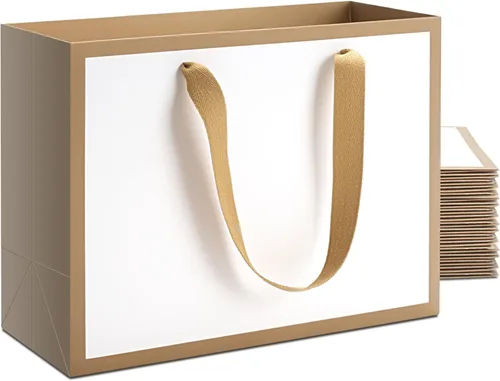 Miniatura 15 de Bolsas de regalo de tamaño mediano, venta al por menor, mercancía Blanco Negro