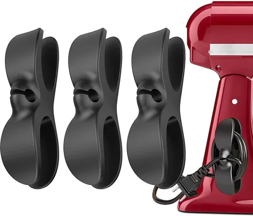 Organizador de cables para electrodomésticos de cocina - Negro