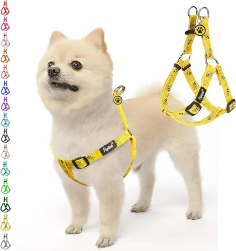Miniatura 60 de PUPTECK arnés para perro para no jalar, reflejante, ajustable, básico, de nailon, chaleco para cachorro, para caminar al aire libre con etiqueta