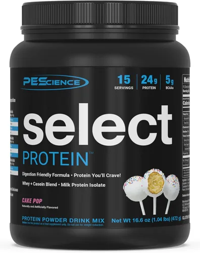 Miniatura 30 de PEScience Select Protein Powder, mezcla de suero y caseína, proteína limpia en polvo para mujeres y hombres, baja en calorías, baja