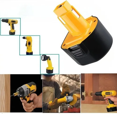Miniatura 7 de LINGYUE Batería de repuesto Ni-MH de 9.6 V, compatible con Dewalt DE9061 DE9062 DW9061 DW9062 DW955K - Paquete de baterías de herramientas