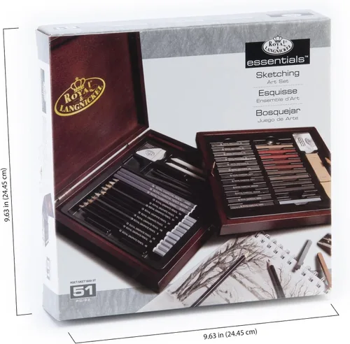 Miniatura 4 de Royal & Langnickel RSET-SKET1600 Premier - Juego de arte de lápiz de boceto, 51 piezas