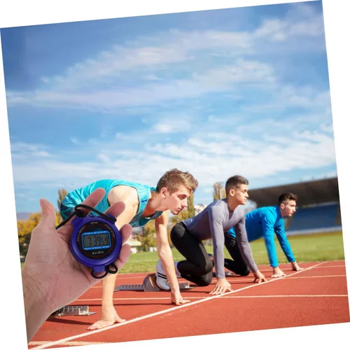 Miniatura 6 de Cronómetro deportivo digital con pantalla grande, funcionamiento silencioso para natación, correr, fitness, fácil de usar para entrenadores