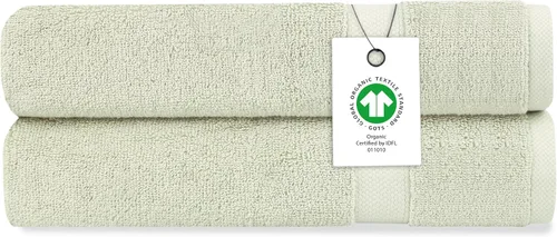 Miniatura 28 de Toalla de baño de felpa de algodón orgánico de lujo Certificado GOTS y OEKO-TEX Toallas de calidad hotelera premium Tecnología Feather Touch