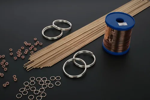 Miniatura 8 de Paquete económico de 1 libra BLUEFIRE JAgP-5 5% plata Phos cobre soldadura aleaciones industria BCuP-3 0.050 x 1/8 x 19.25 pulgadas equivalente a