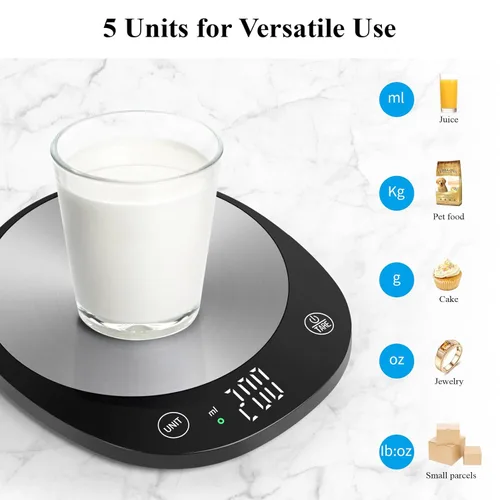 Miniatura 4 de Homebuds Báscula digital de alimentos de 22 libras gramos y onzas en 0.04 oz, alta precisión garantizada por la fábrica profesional de básculas