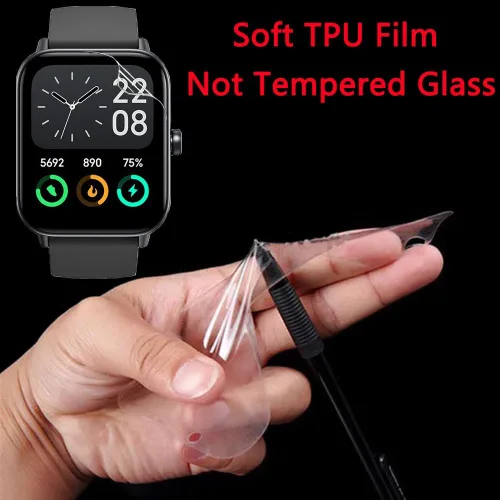 Miniatura 5 de Paquete de 6 protectores de pantalla compatibles con Tensky IDW19 de 1.8 pulgadas para reloj inteligente Hoowel IDW19 de 1.8 pulgadas, protectores