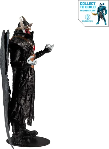 Miniatura 5 de DC Multiverse Batman Who Laughs with Sky Tyrant Wings Figura de acción de 7 pulgadas y piezas de construcción para figura de 'The Merciless