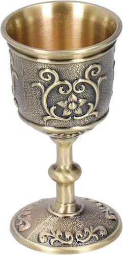 Copa de vino, decorativa de 3.6 pulgadas/2.9 pulgadas, copa de vino de bronce, whisky vintage para vino (grande)